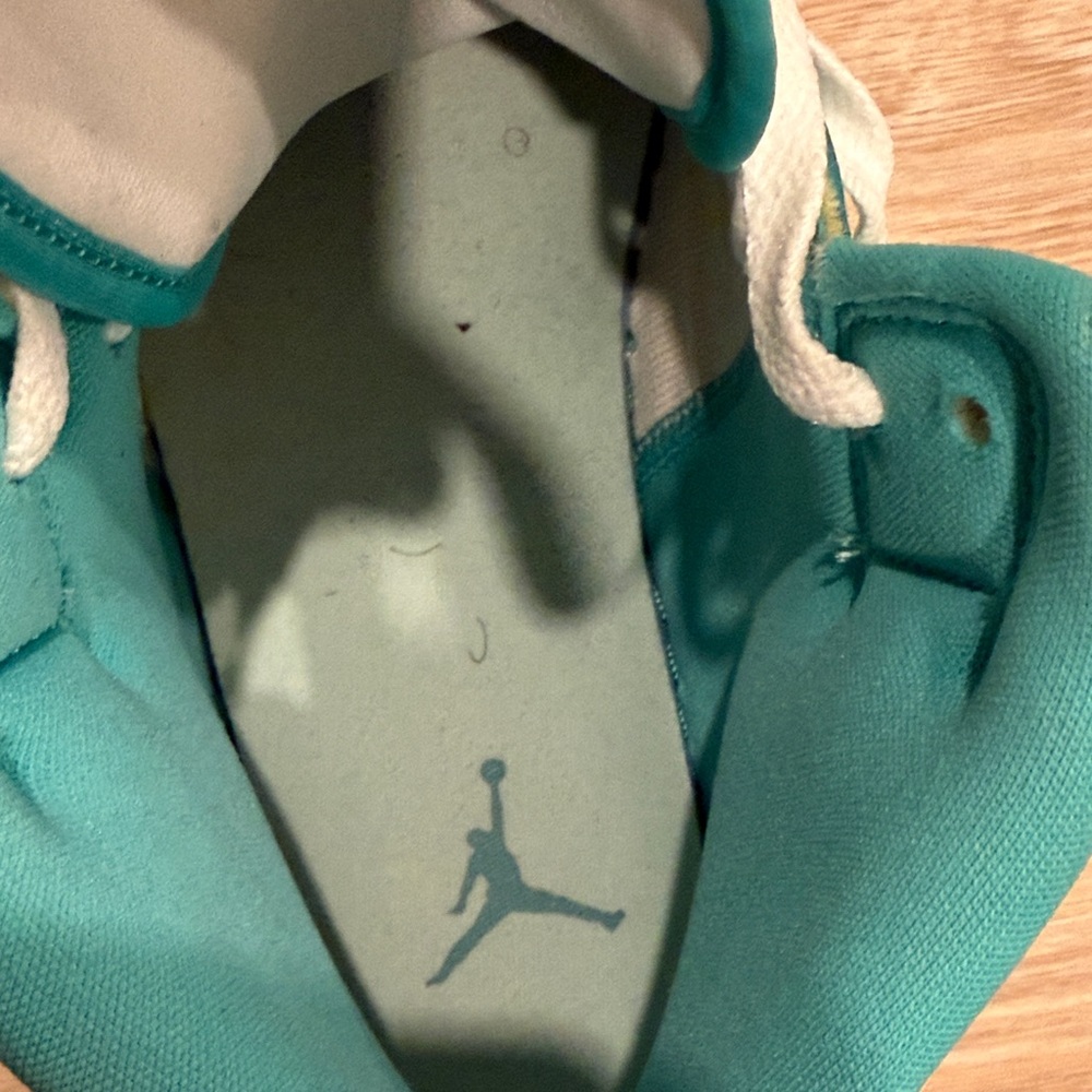 Jordan Teal and White Athletic Shoes - Picture 12 of 12
